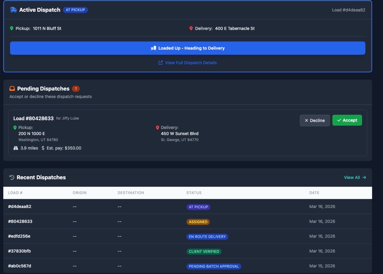Driver Dashboard